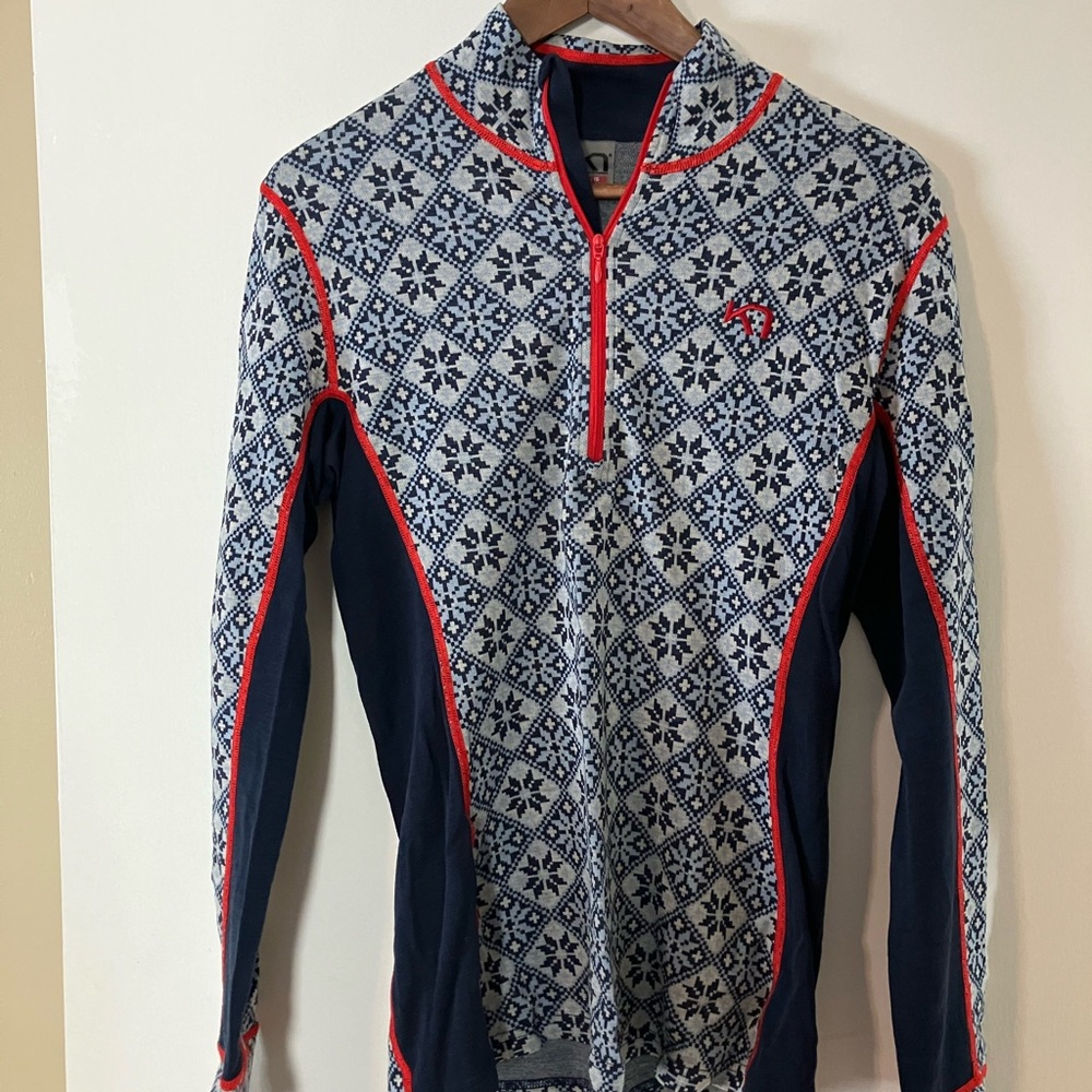 Kari Traa Merino Wool Quarter-Zip Top